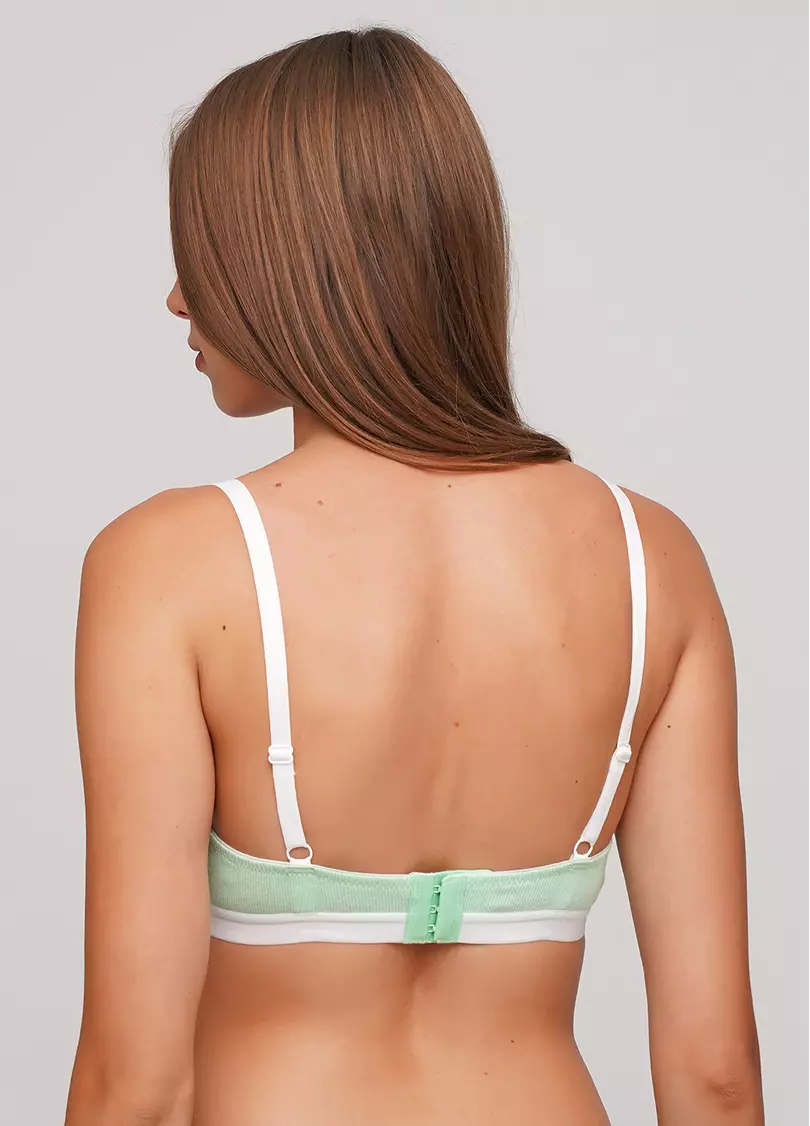 Хлопковый бюстгальтер с формованной чашкой Elegia 1522/60 (зеленый)