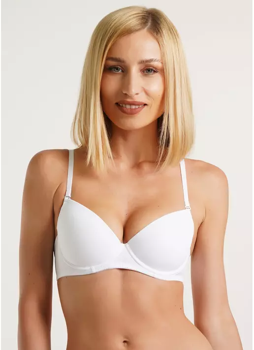 Бюстгальтер з класичною формованою чашкою L1501A0 (білий)