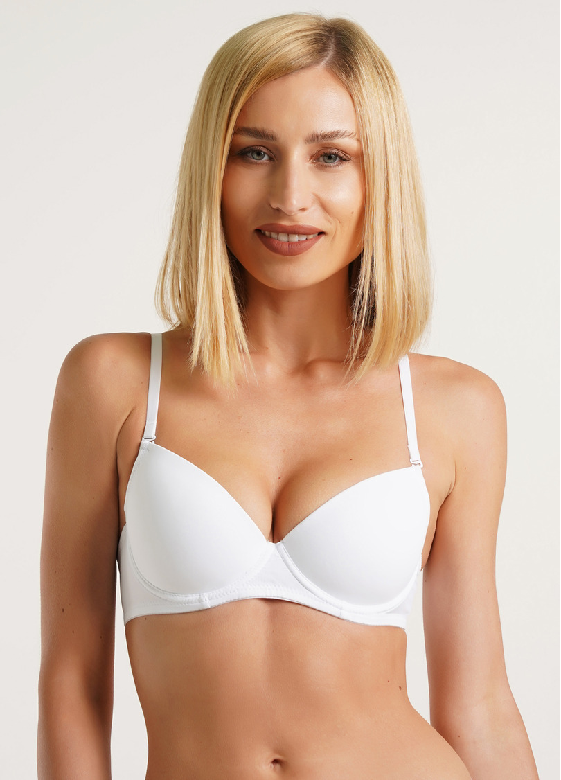 Бюстгальтер с классической формованной чашкой L1501A0 (белый)