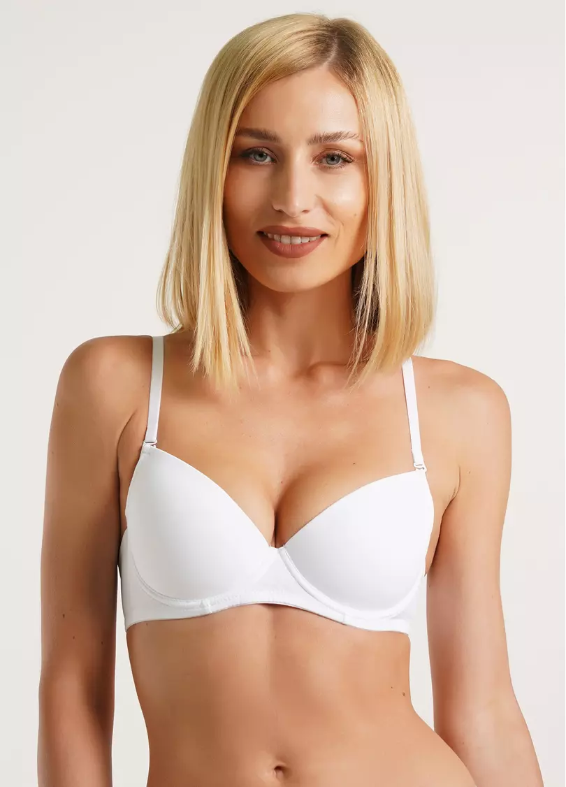 Бюстгальтер с классической формованной чашкой L1501A0 (белый)