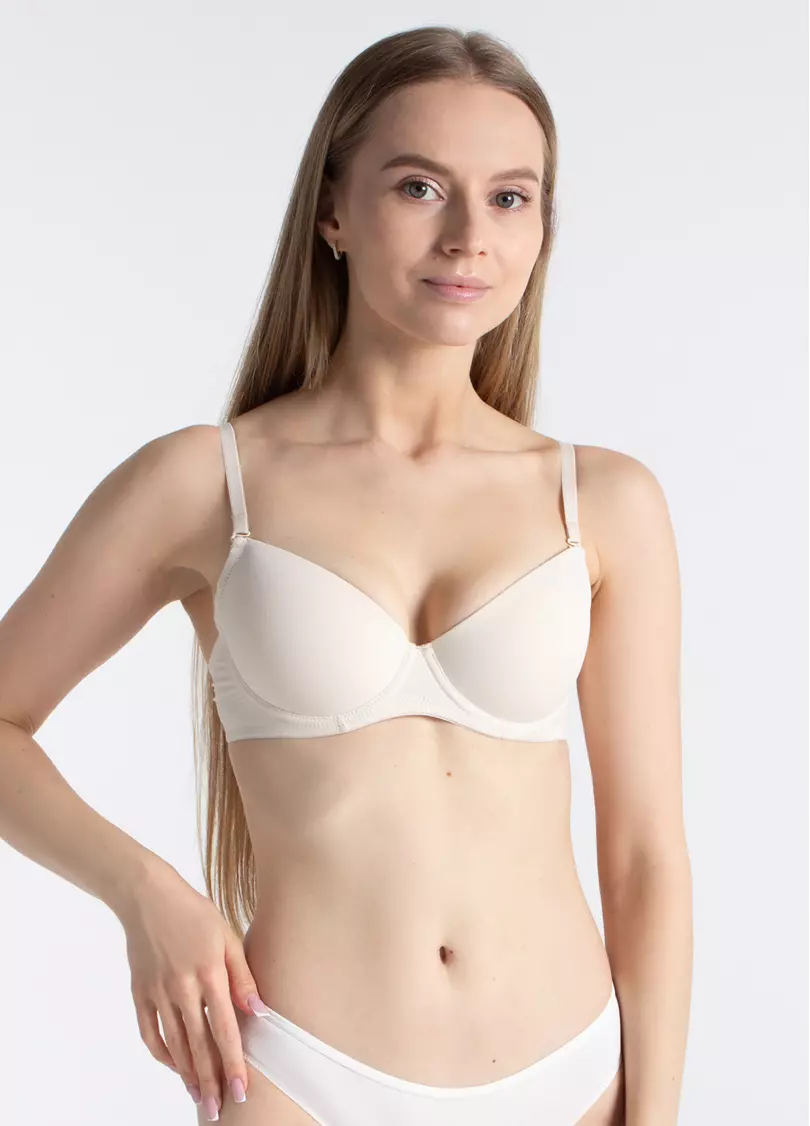 Бюстгальтер з класичною формованою чашкою L1501A0 (перлинний)
