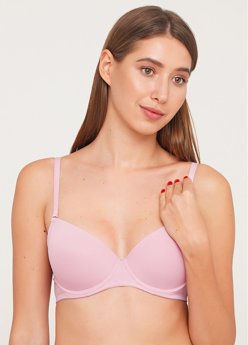 Бюстгальтер с классической формованной чашкой L1501A0 (розовый)