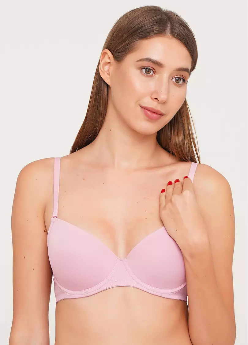 Бюстгальтер с классической формованной чашкой L1501A0 (розовый)