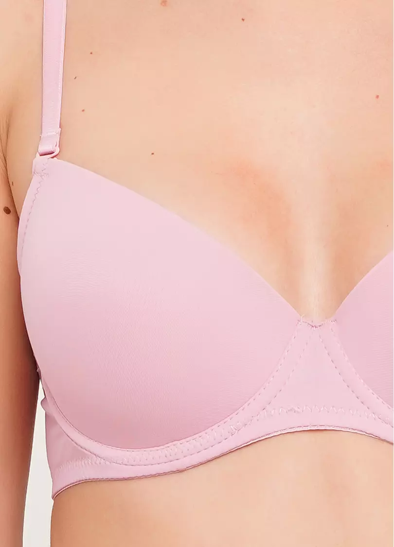 Бюстгальтер с классической формованной чашкой L1501A0 (розовый)