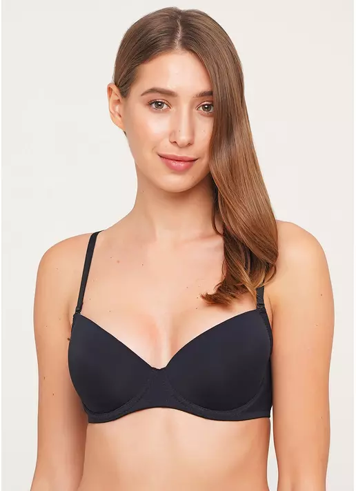 Бюстгальтер с классической формованной чашкой L1501A0 (черный)