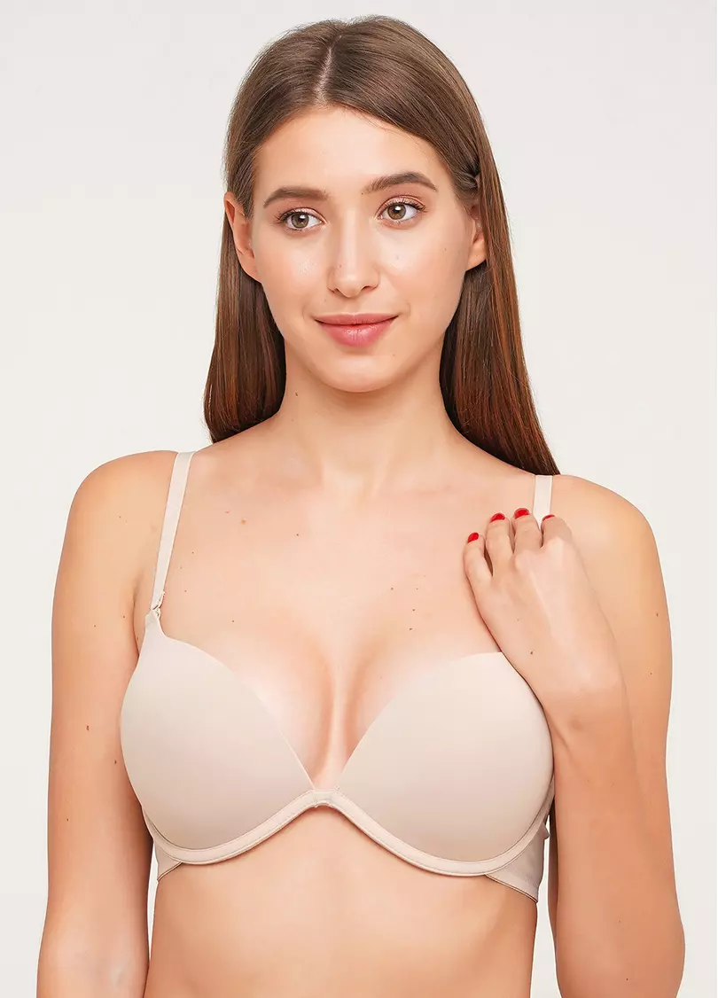 Бюстгальтер с двойным push-up формованной чашки L1505A0 (бежевый)