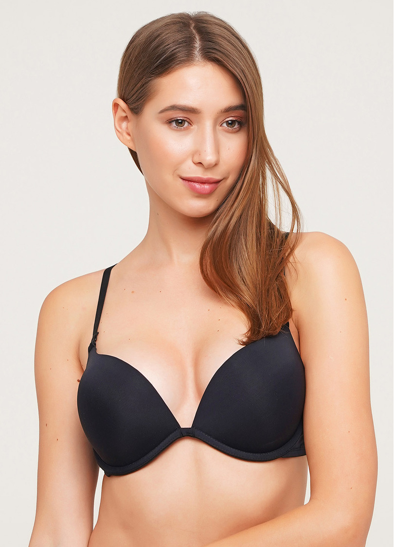 Бюстгальтер з подвійним push-up формованої чашки L1505A0 (чорний)