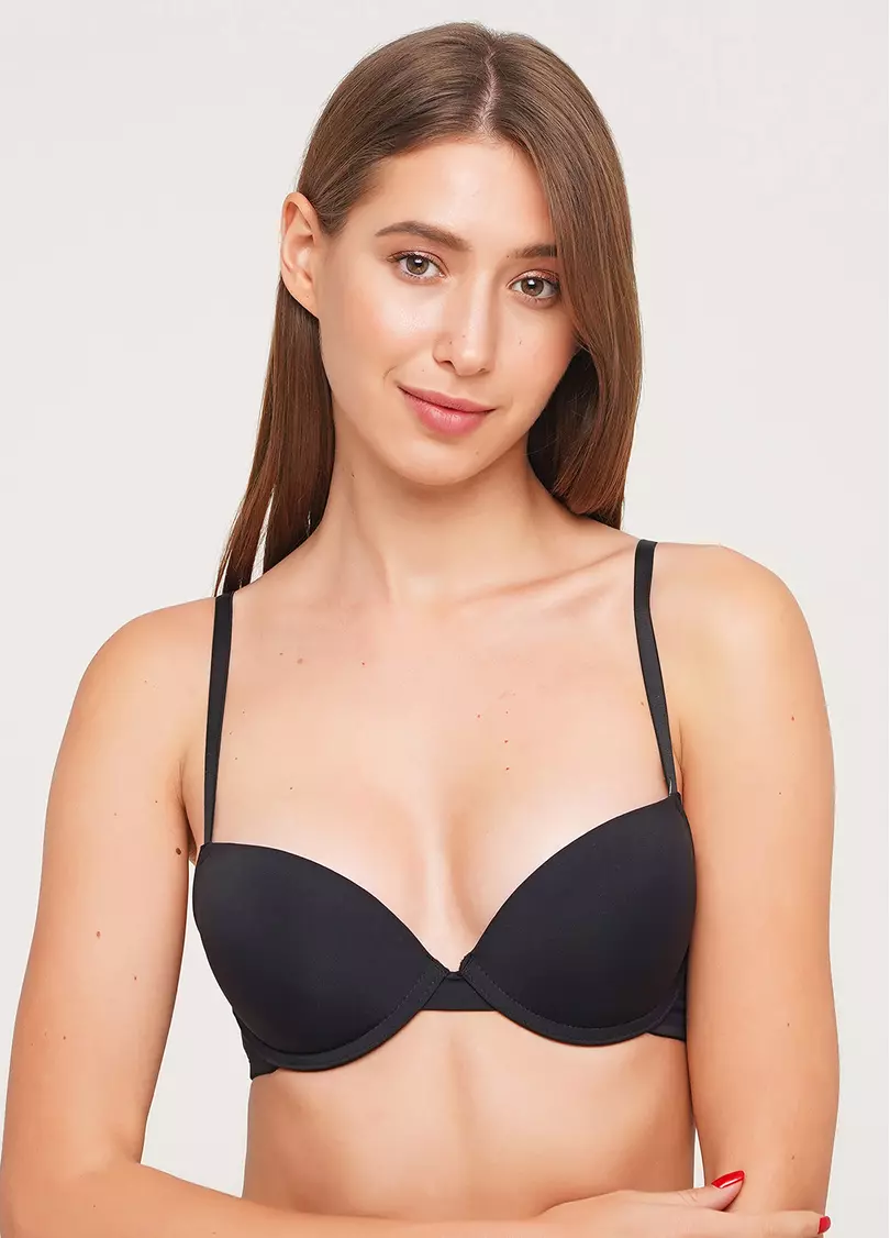 Бюстгальтер з гладкою формованою чашкою L1509A0 (чорний)