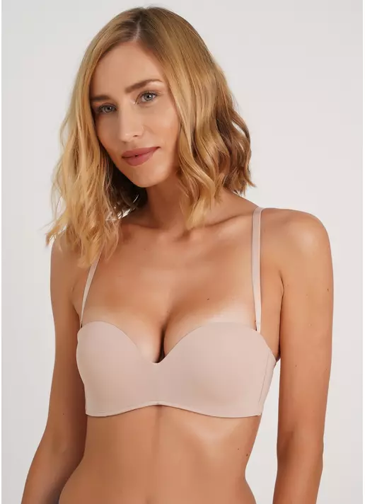 Бюстгальтер-балконет с двойным пуш-ап L1511A (бежевый)