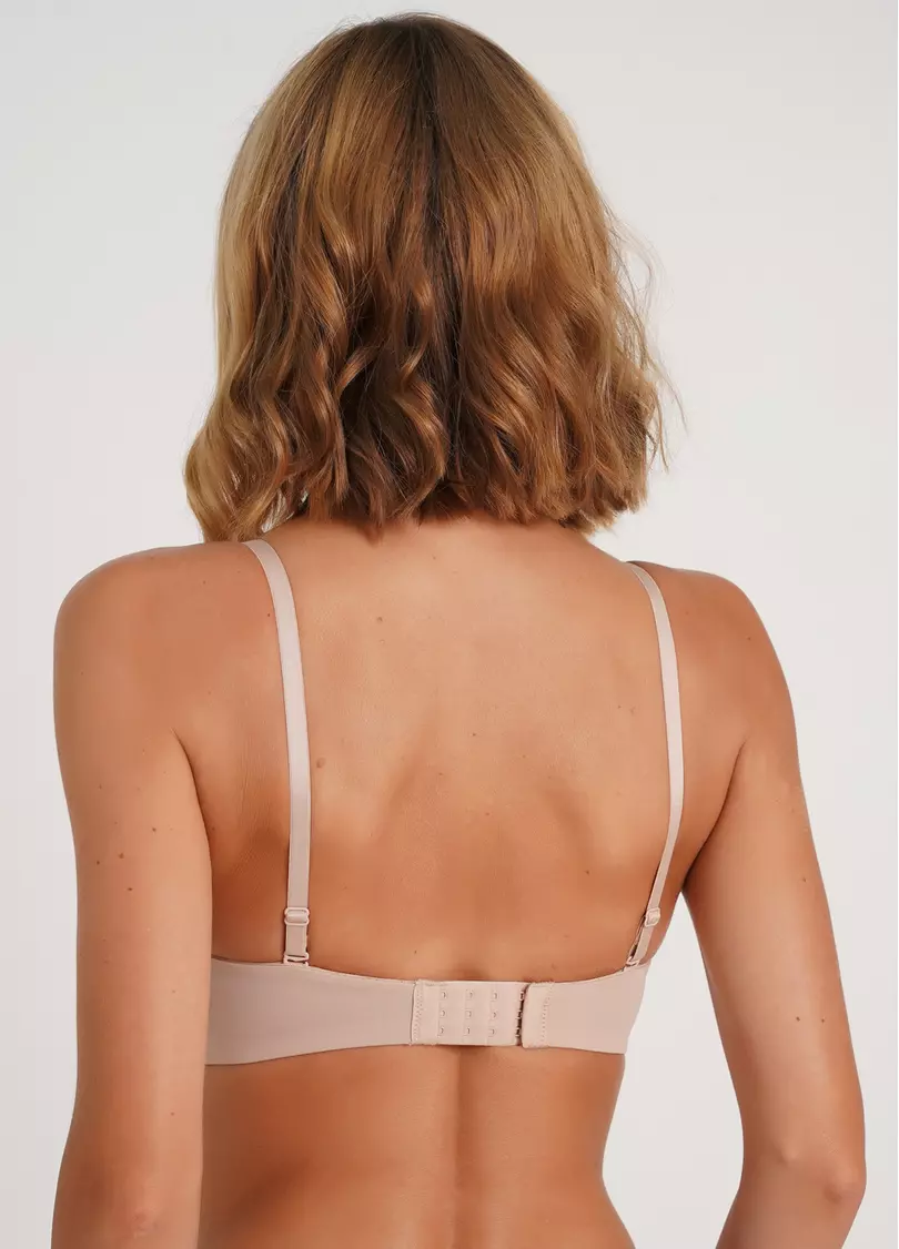 Бюстгальтер-балконет з подвійним пуш-ап L1511A (бежевий)