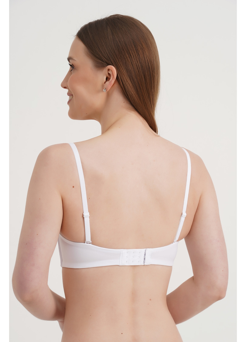 Бюстгальтер-балконет з подвійним пуш-ап L1511A (білий)