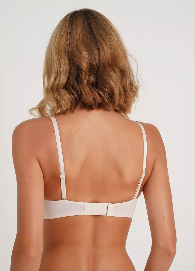 Бюстгальтер-балконет з подвійним пуш-ап L1511A (перлинний)