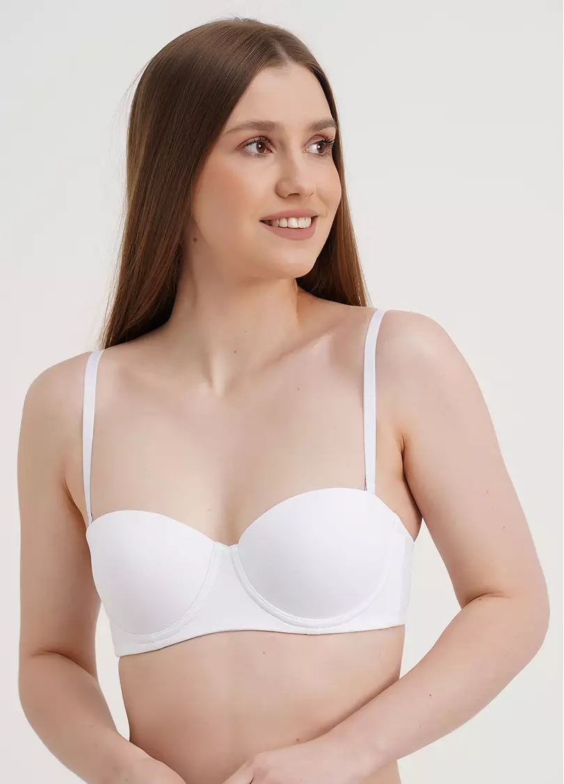 Бюстгальтер балконет з push-up L1512A0 (білий)