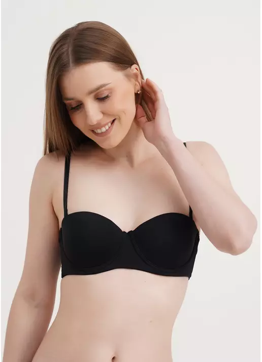 Бюстгальтер балконет с push-up L1512A0 (черный)