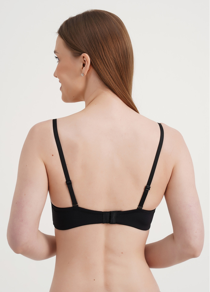 Бюстгальтер балконет з push-up L1512A0 (чорний)