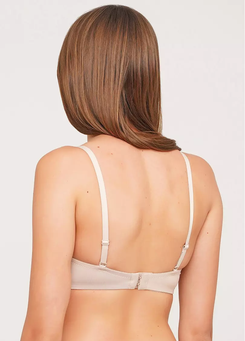 Бюстгальтер балконет с push-up L1512A0 (бежевый)