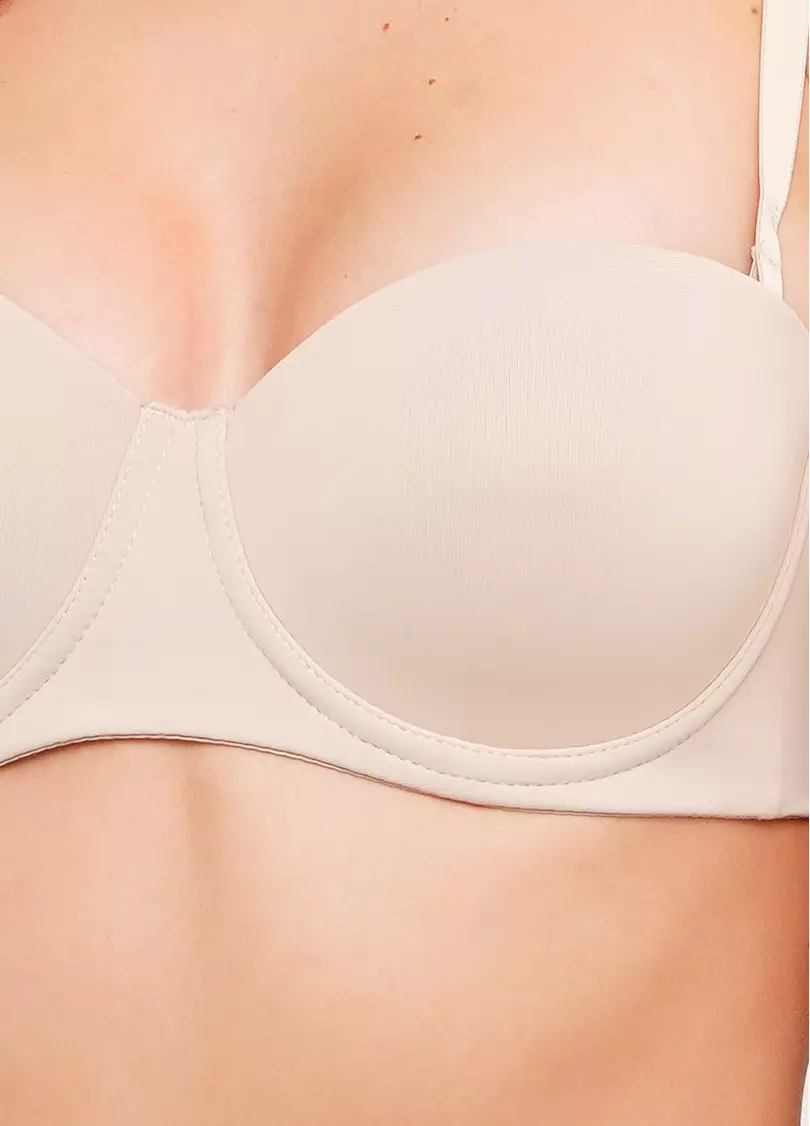 Бюстгальтер балконет с push-up L1512A0 (бежевый)