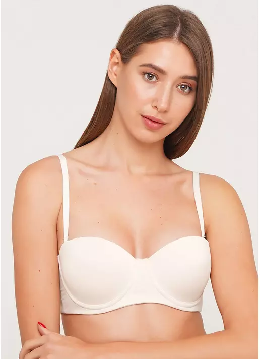 Бюстгальтер балконет з push-up L1512A0 (перлинний)