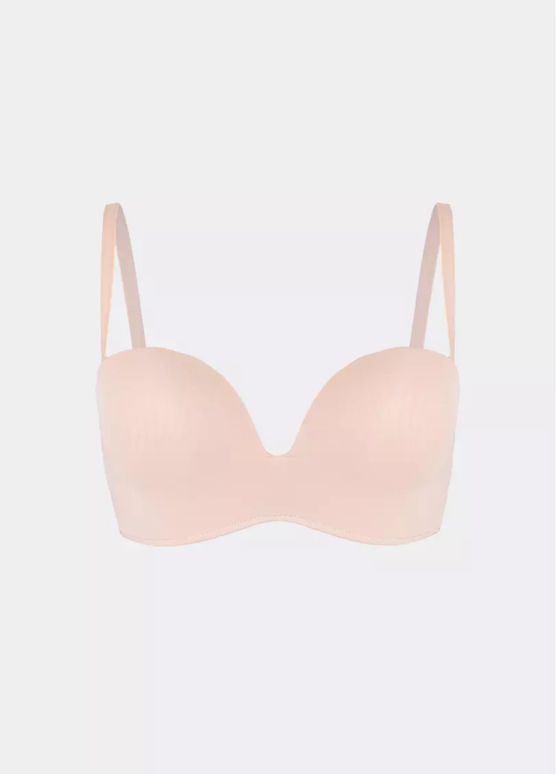 Бюстгальтер бандо с глубоким вырезом L1523A (бежевый)