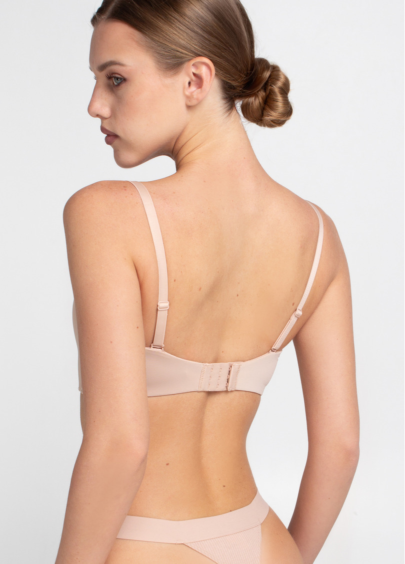 Бюстгальтер бандо с глубоким вырезом L1523A (бежевый)