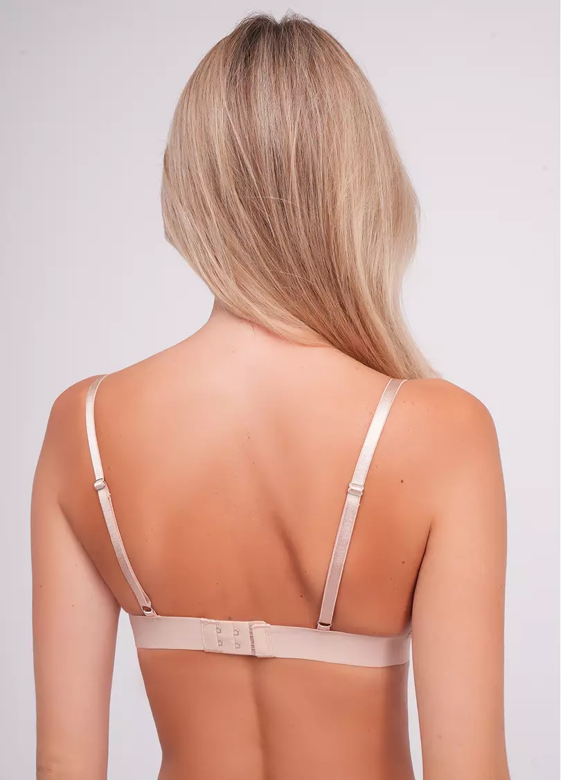 Бюстгальтер с треугольными чашками из хлопка L1530A (бежевый)