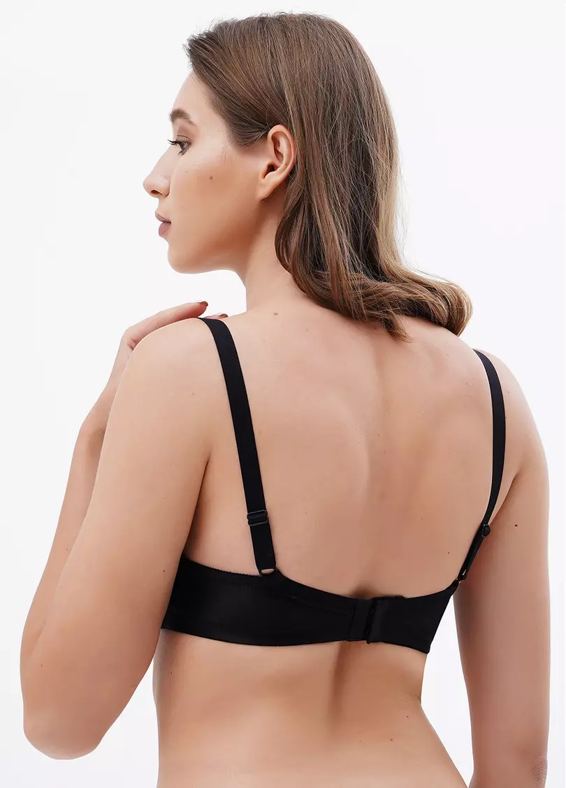 Бюстгальтер з мікрофібри без Push-up Luwa 1503/20 black (чорний)