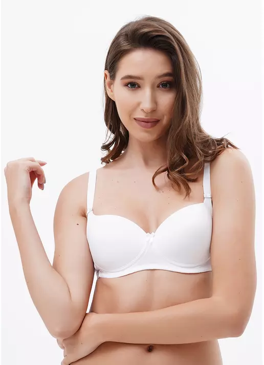Бюстгальтер з мікрофібри без Push-up Luwa 1503/20 white (білий)
