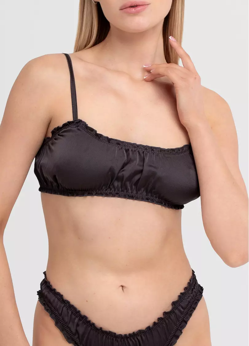 Шовковий бралет MOON SILK 1618/100 (сірий)