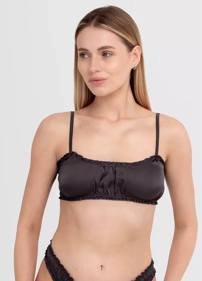 Шовковий бралет MOON SILK 1618/100 (сірий)