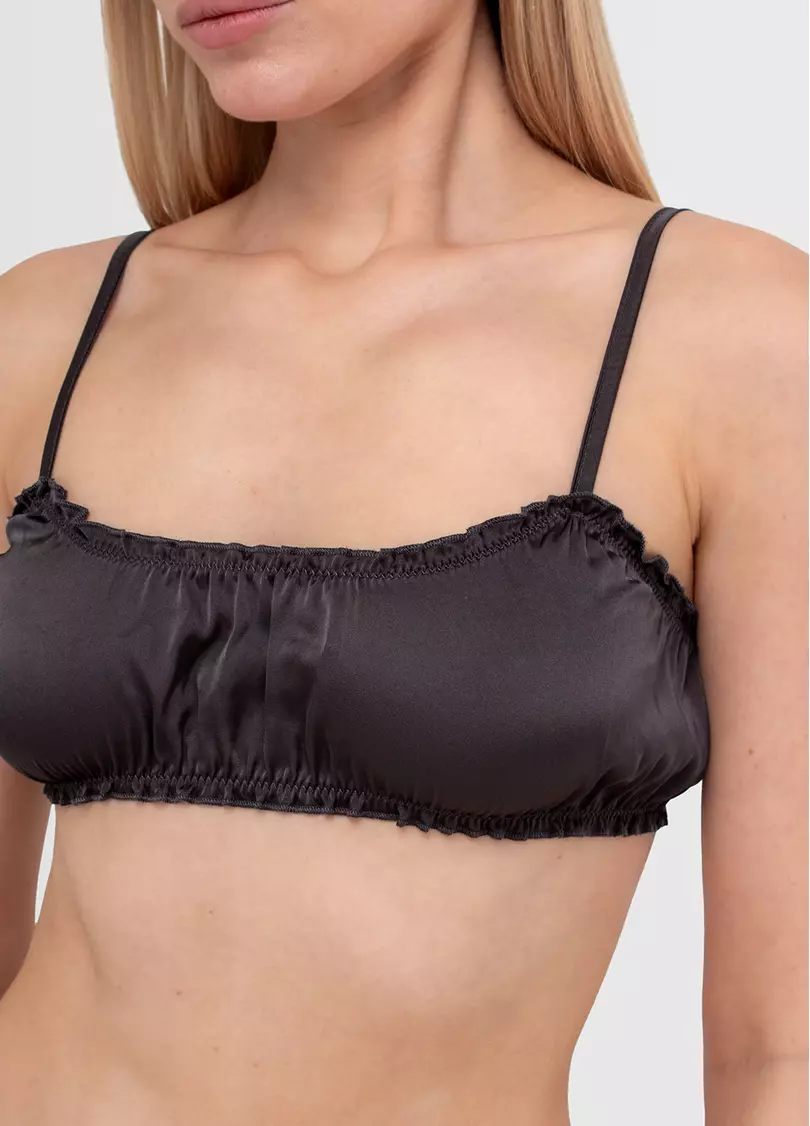 Шовковий бралет MOON SILK 1618/100 (сірий)