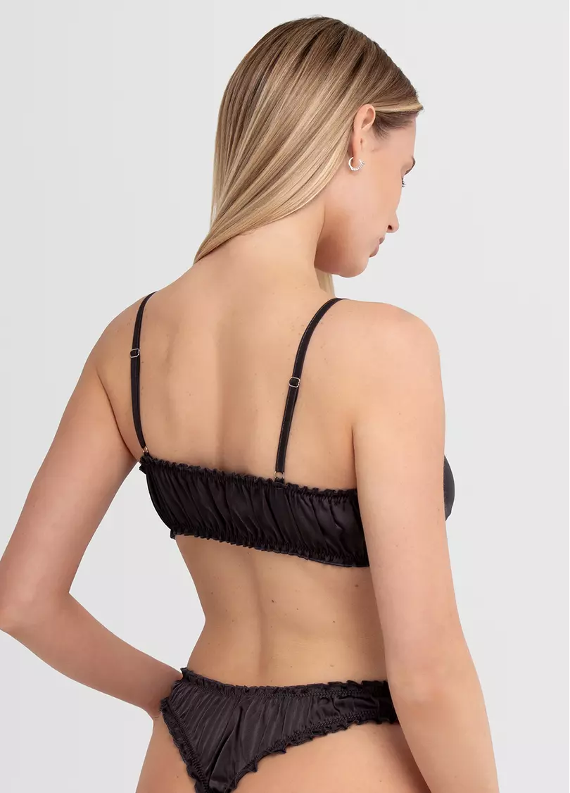 Шовковий бралет MOON SILK 1618/100 (сірий)