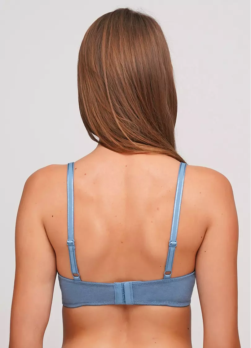 Бавовняний бюстгальтер з класичною чашкою Medeya 1522/61 (блакитний)