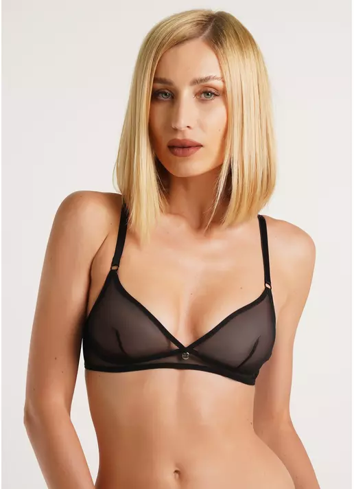 Бюстгальтер бралетт из сетки Nude 1611/40 black (черный)