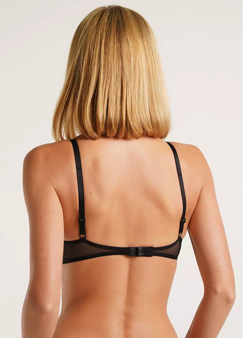 Бюстгальтер бралетт из сетки Nude 1611/40 black (черный)