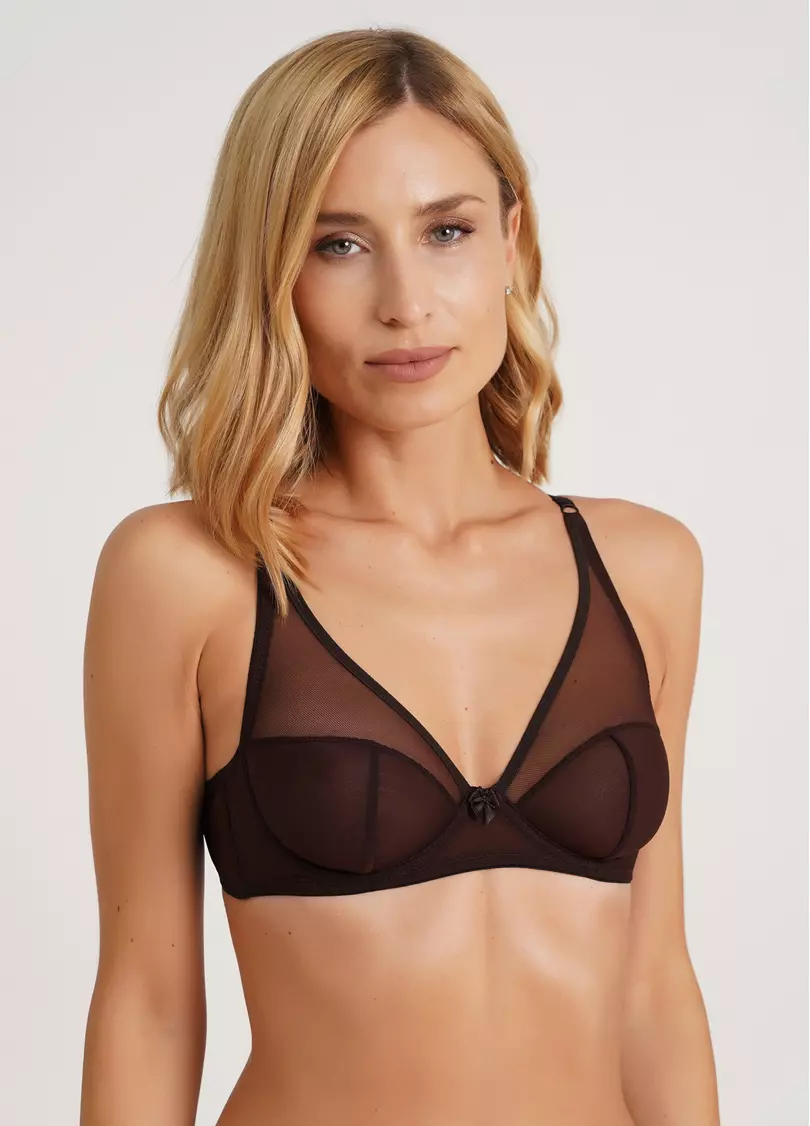 Бюстгальтер з м'якою трикутною чашкою Orchid blom 1602/40 chocolate (коричневий)