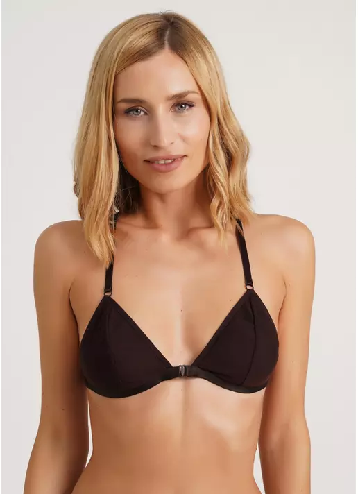 Мягкий бюстгальтер с застежкой впереди Orchid blom 1605/40 chocolate (коричневый)