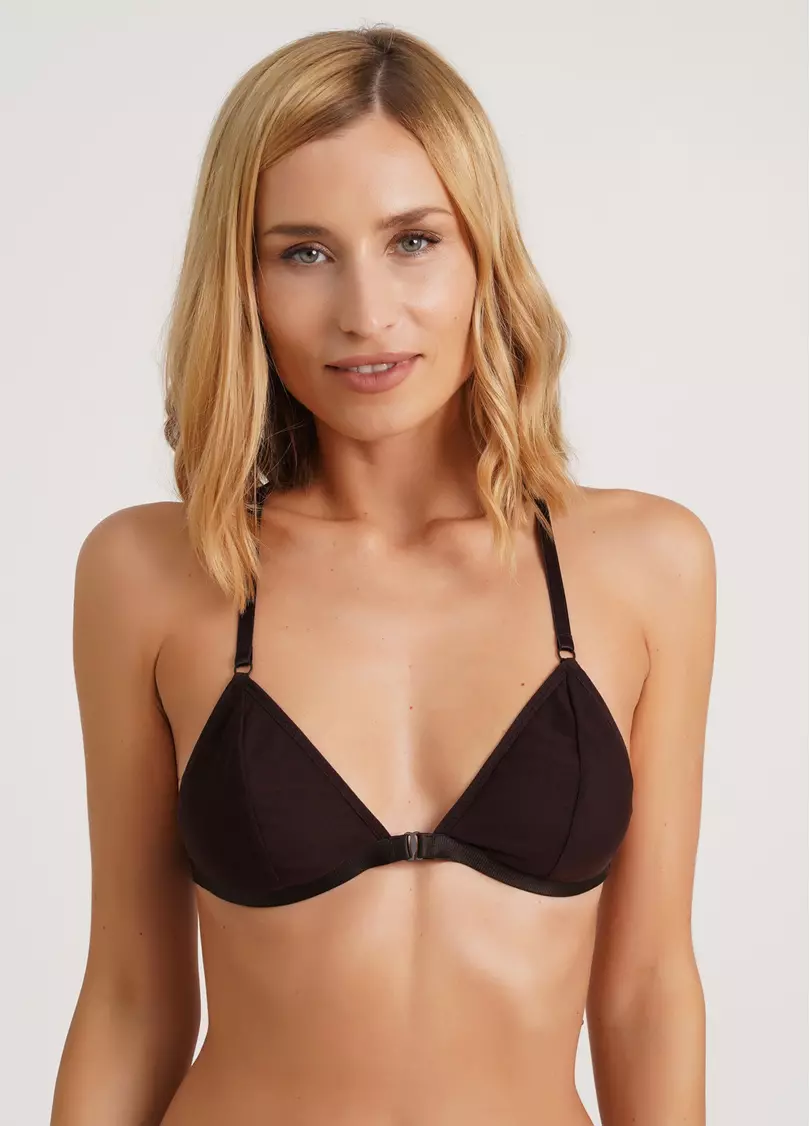 Мягкий бюстгальтер с застежкой впереди Orchid blom 1605/40 chocolate (коричневый)