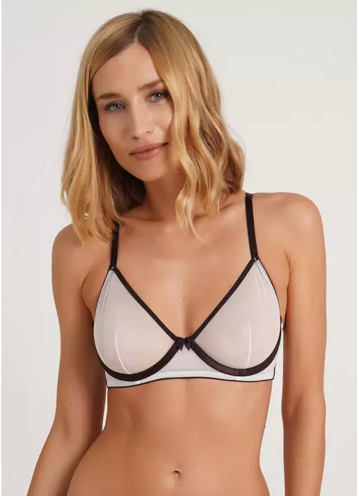 Бюстгальтер мягкий на косточках Orchid blom 1610/40 milk/chocolate (белый)