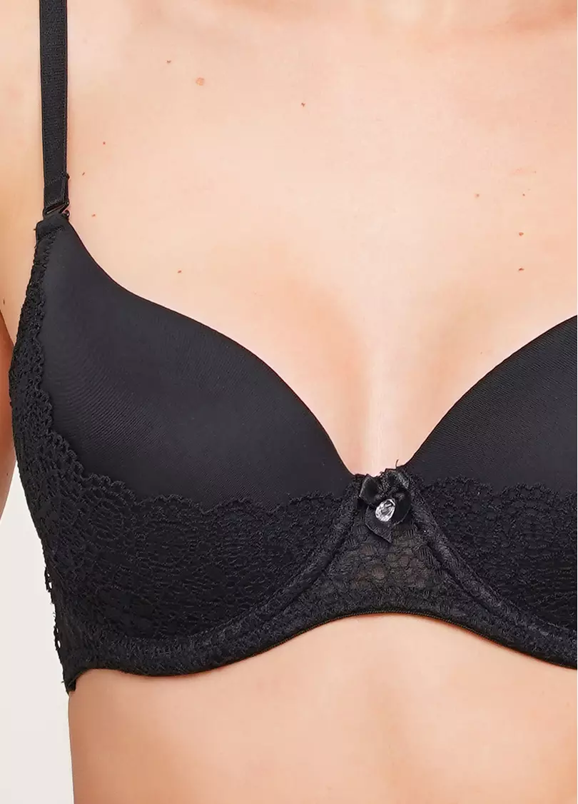 Бюстгальтер з формованою чашкою без push-up Patrizia 1133/21 (чорний)
