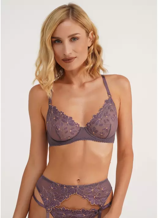 Бюстгальтер с мягкой чашкой в цветы Provance 1663/31 lavеnder (фиолетовый)