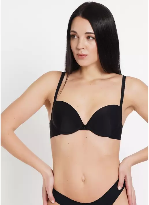 Бюстгальтер из гладкой микрофибры Soft micro 1106/20 black (черный)