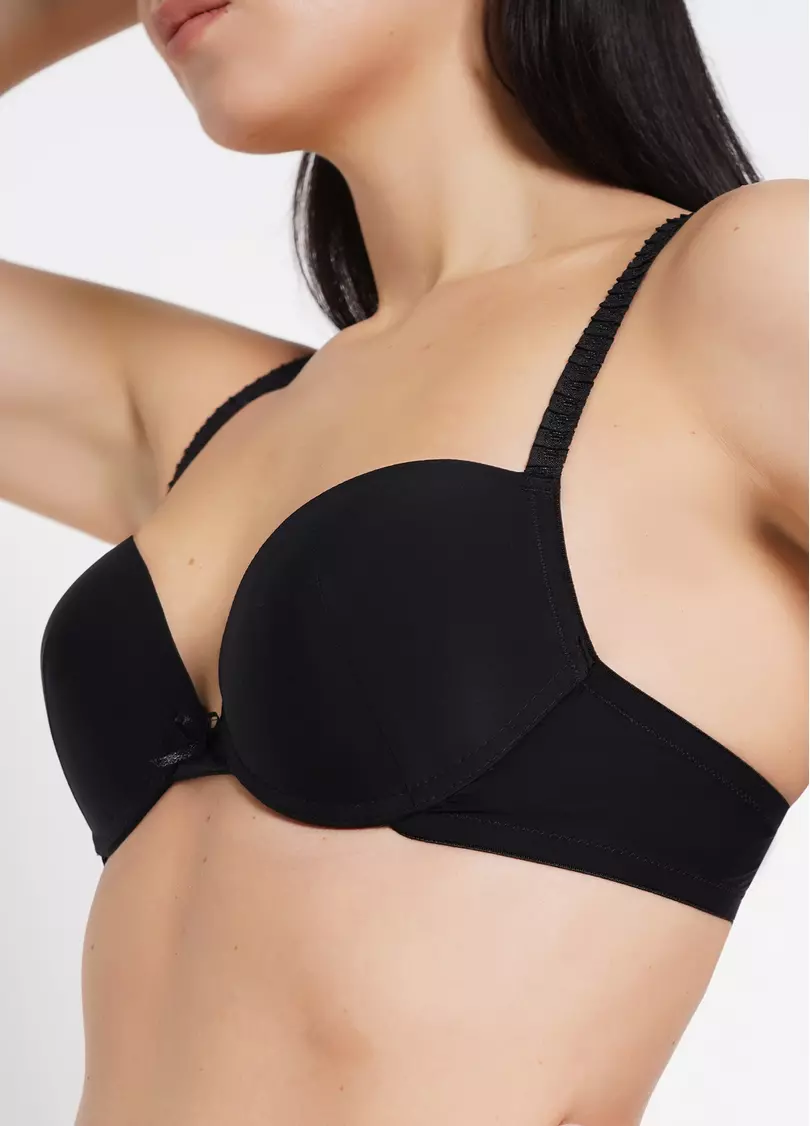 Бюстгальтер з гладкої мікрофібри Soft micro 1106/20 black (чорний)