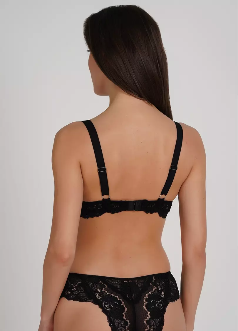 Бюстгальтер Пуш-ап Sweet plum 1152/32 black (чорний)