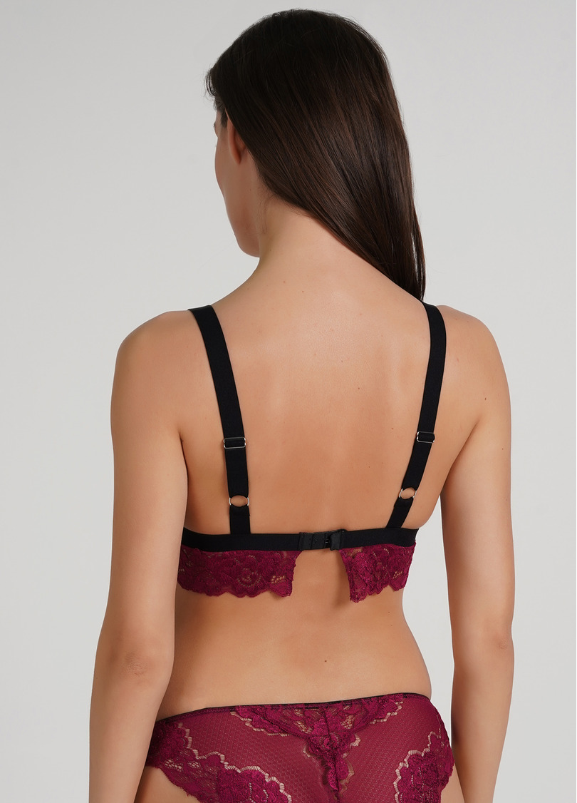 Бюстгальтер бралет з трикутною чашкою Sweet plum 1609/31 plum (фуксія)