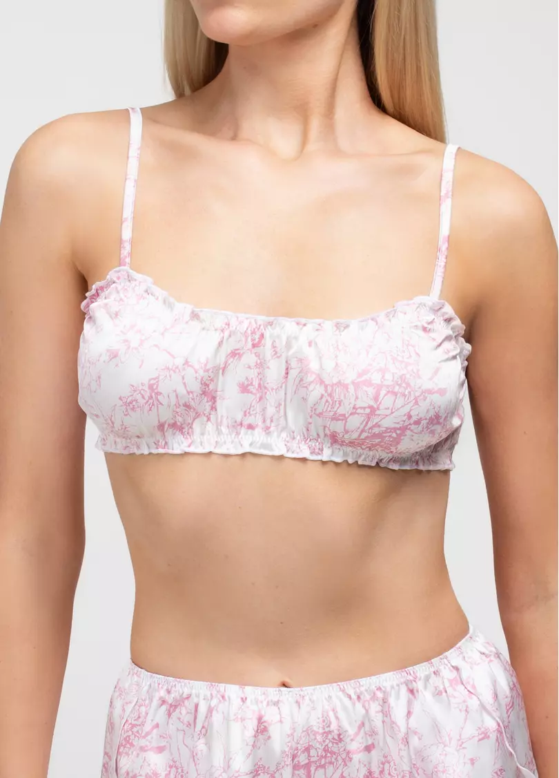 Шелковый бралет TOILE SILK 1618/100 (розовый)