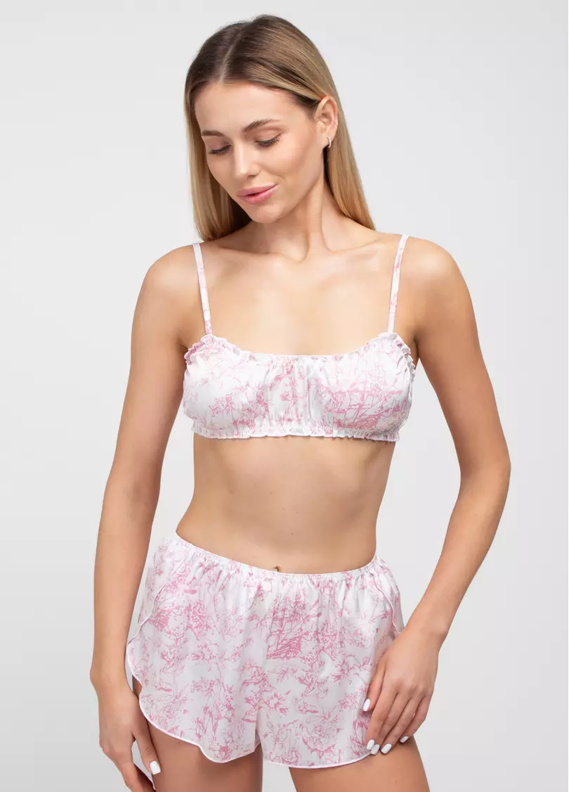 Шелковый бралет TOILE SILK 1618/100 (розовый)