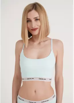 Хлопковый топ в рубчик на бретелях Top rib classic 4101/60 blue (голубой) Хлопковый топ в рубчик на бретелях Top rib classic 4101/60 blue (голубой)