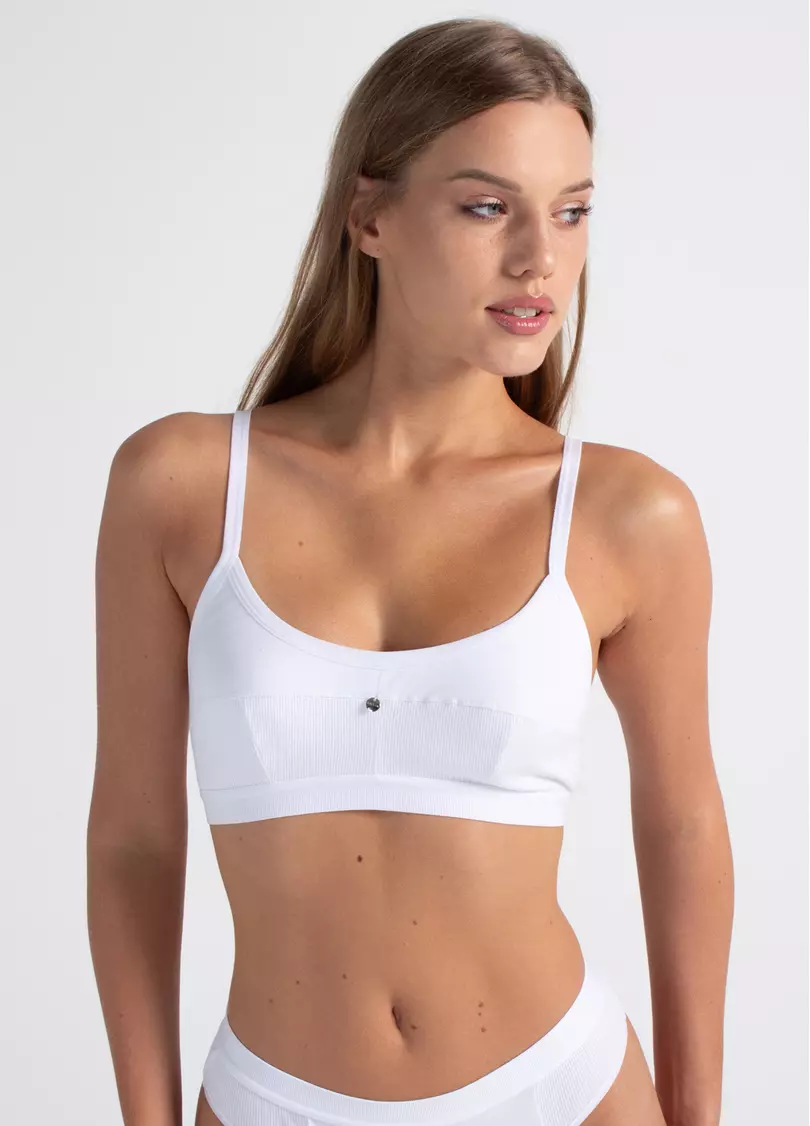 Бюстгальтер топ URBAN RIB 4109/60 white (белый)