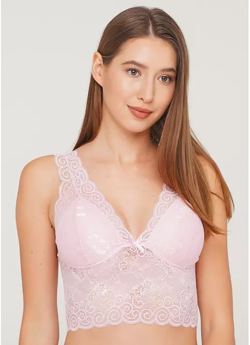 Кружевной бюстгальтер VALENCIA 1603/01 (розовый)