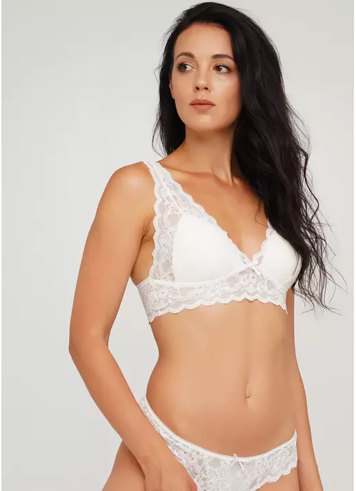 Кружевной бюстгальтер VALENCIA 1603/01 (белый)